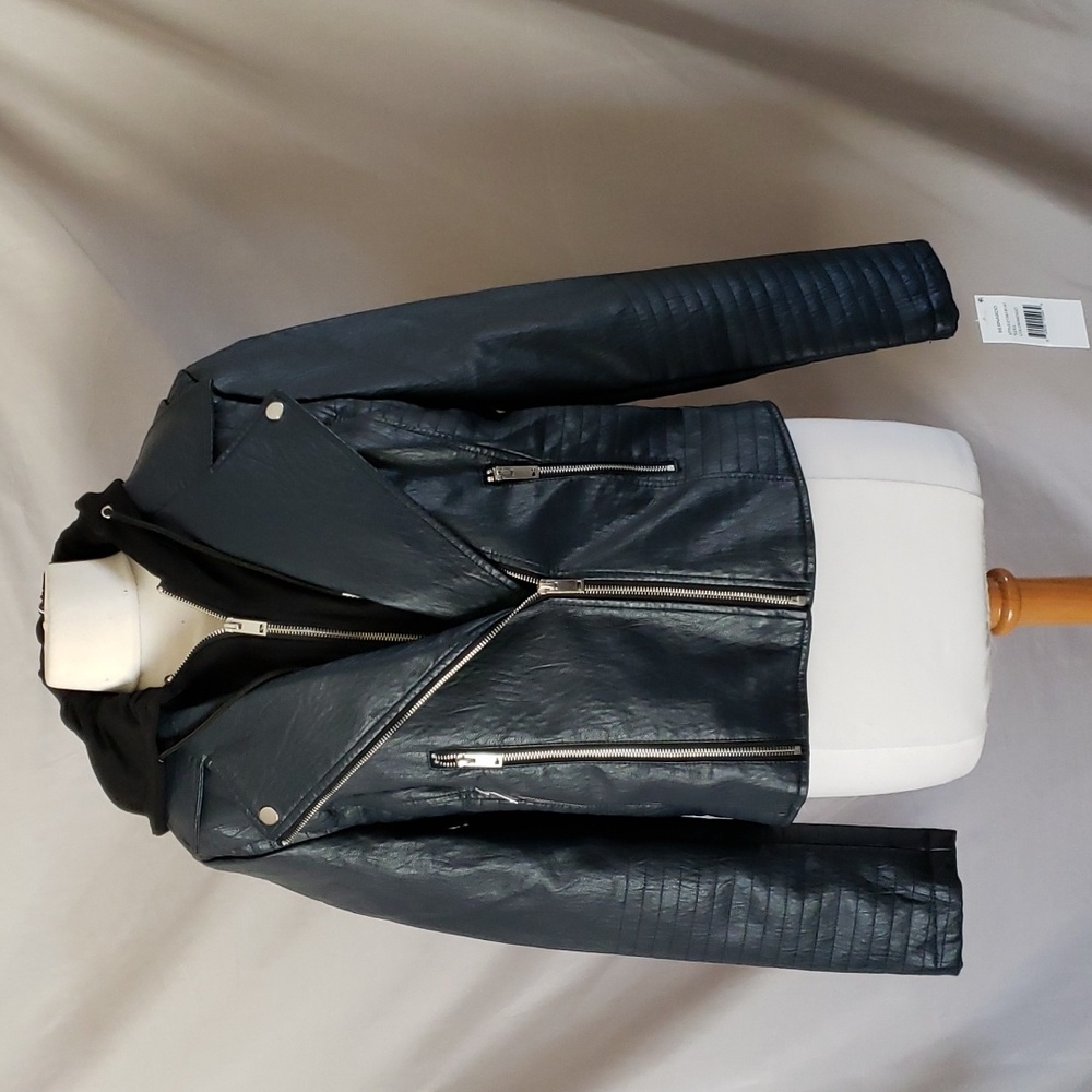 NEW Bernardo Faux Leather Moto Jacket